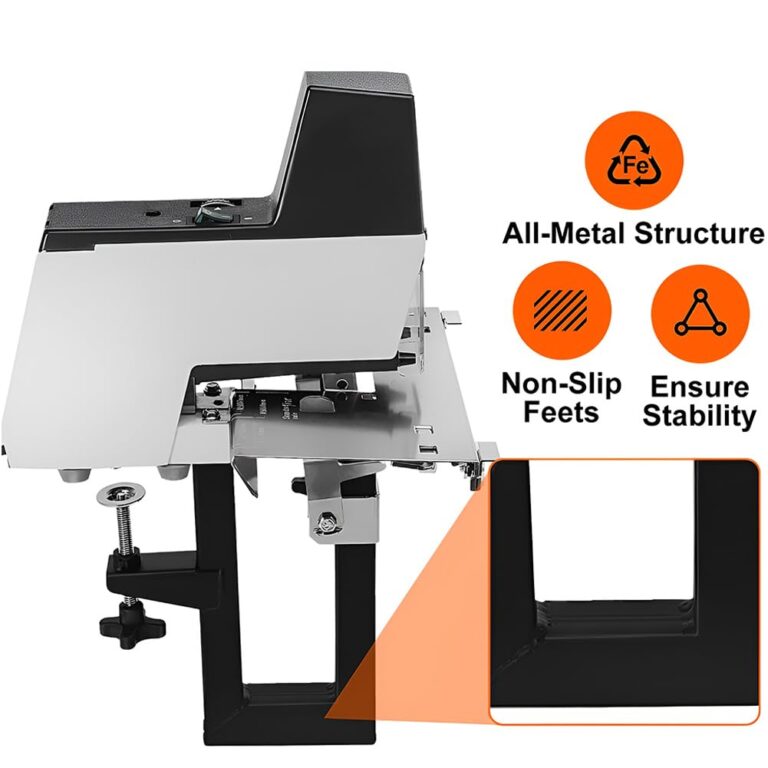 TREEYX Electric Saddle Stapler, Automatic Saddle Binding Machine, Flat/Horseback Sewing Modes Switch, Adjustable Depth 100mm, 1-9 Strength Adjustable - Image 6