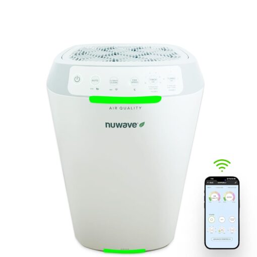 Nuwave Oxypure Zero E500 Air Purifier with Washable Reusable Filters for Large Room | Smart Air Cleaners 99.9% Removal 0.1 Micron Particles | Sleep Mode, 6 Fan Speed & Timer, App Control - Image 5