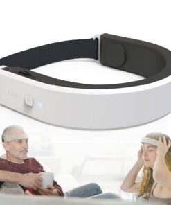 Brain spa, Insomnia Relief Device, Brain Care Headset, 40Hz Gamma Wave Stimulation of Near-Infrared & Bone Conduction, Improve Sleep, Enhance Concentration, Mental Relief and Relieve Stress