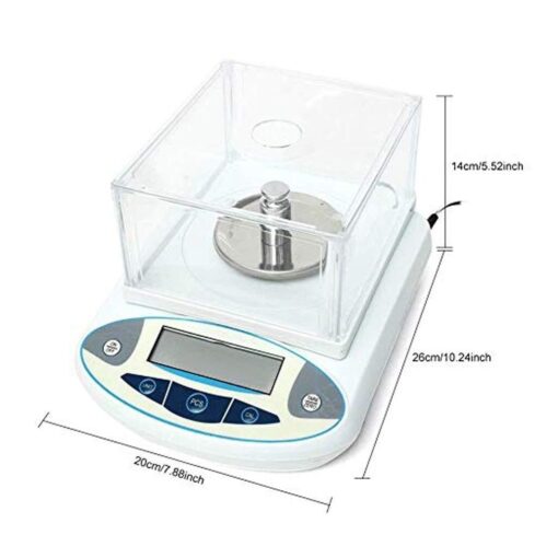 Precision Jewelry Scale Laboratory Precision Weighing Electronic Scale high Precision Scientific Laboratory Digital Analysis Electronic Balance 3000g*0.01g(1000g*0.01g) - Image 2
