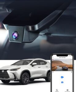 Fitcamx 4K Dash Cam Suitable for Lexus NX 2022 2023 2024 2025 NX350 250 300 450h, OEM Factory Look, 2160P UHD Video, Built-in WiFi & APP, Gravity Sensor, Loop Recording, Plug & Play, 64GB Card