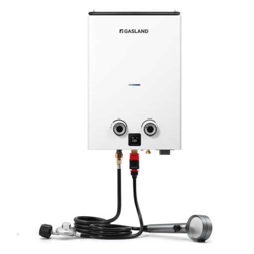 GASLAND 10L Propane Outdoor Tankless Water Heater, Ultra Slim 2.64GPM Portable Propane Shower for Off Grid Camping, G10, 68,000 BTU