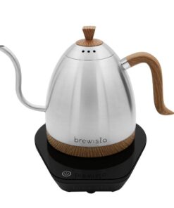 Brewista Artisan Electric Gooseneck Kettle, Water Boiler with LCD Panel, Precise Temperature Control, Fast Boiling and Keep Warm Settings for Pour-Over Coffee & Tea, Café, 1 Liter (Stainless Steel)