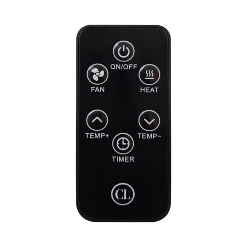 Country Living Infrared Portable Rolling Space Heater with LED Touchscreen and Remote Control | 12h Timer | 1500w Quick Heating for Indoor Use | Driftwood Grain Finish - Image 5