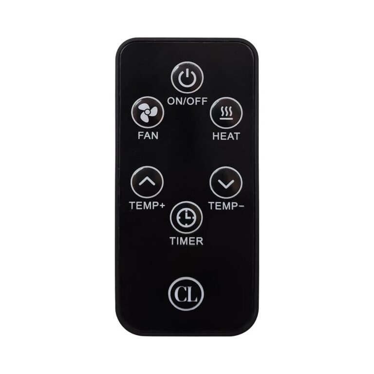 Country Living Infrared Portable Rolling Space Heater with LED Touchscreen and Remote Control | 12h Timer | 1500w Quick Heating for Indoor Use | Driftwood Grain Finish - Image 5