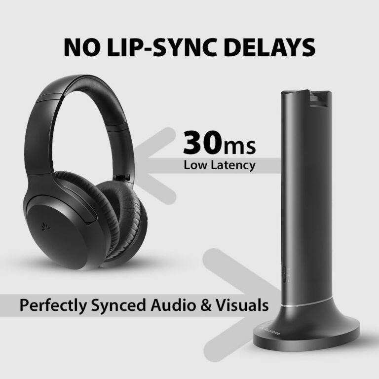 Avantree Opera Plus - Wireless Headphones for TV with Cinema & Clear Dialogue Modes, Pass-Through, Enhanced Volume for Seniors, Compatible with TVs with Optical or AUX Audio Output Ports - Image 2