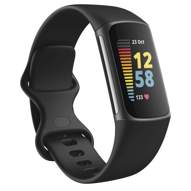 Fitbit Charge 5 Advanced Health & Fitness Tracker with Built-in GPS, Stress Management Tools, Sleep Tracking, 24/7 Heart Rate and More, Black/Graphite, One Size (S &L Bands Included) - Image 4