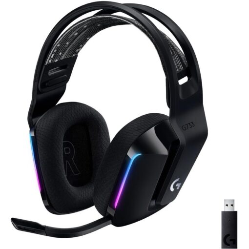Logitech G733 Lightspeed Wireless Gaming Headset +Yeti GX Dynamic RGB Gaming Microphone with LIGHTSYNC, USB - Black - Image 8