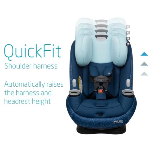 Maxi-Cosi Pria Max All-in-One Convertible Car Seat, Rear Facing Car Seat (4-40 lbs), Forward Facing Car Seat (22-65 lbs), High Back Booster Seat (40-100 lbs), Pure COSI, Tetra Blue - Image 11