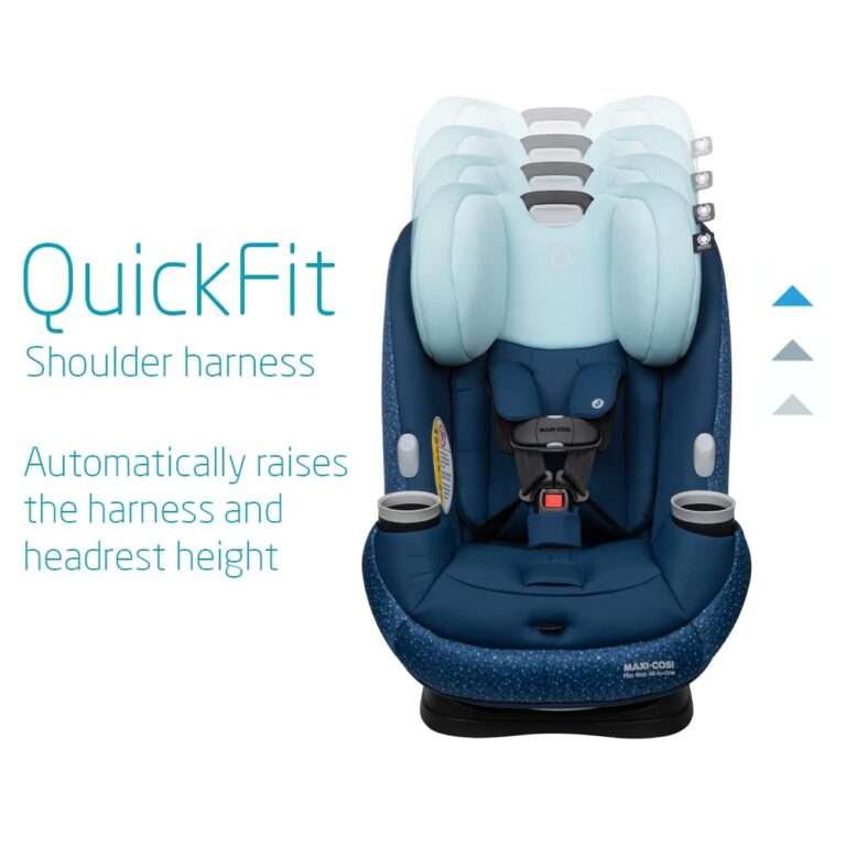 Maxi-Cosi Pria Max All-in-One Convertible Car Seat, Rear Facing Car Seat (4-40 lbs), Forward Facing Car Seat (22-65 lbs), High Back Booster Seat (40-100 lbs), Pure COSI, Tetra Blue - Image 11