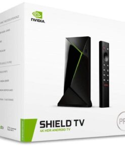 NVIDIA SHIELD Android TV Pro Streaming Media Player; 4K HDR movies, live sports, Dolby Vision-Atmos, AI-enhanced upscaling, GeForce NOW cloud gaming, Google Assistant Built-In, Works with Alexa