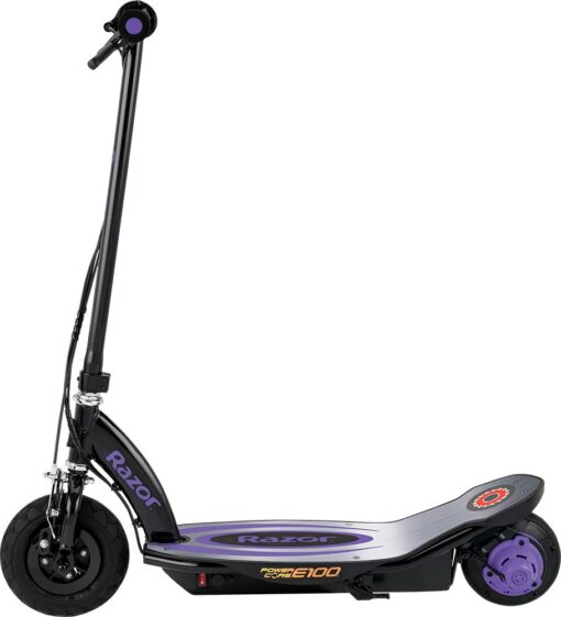 Razor Power Core E100 Electric Scooter - Aluminum Deck - Purple - FFP - Image 3