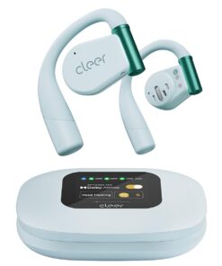 Cleer ARC 3 Open Ear Headphones - Dolby Audio, Snapdragon Sound True Wireless Earbuds, 50Hr Battery, Bluetooth 5.4, IPX 7, Multi-Point, Smart Controls, Wireless Charging Smart Case, Comfort Fit, Blue