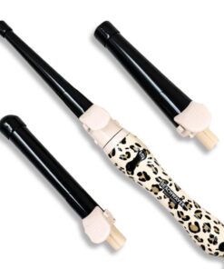 The Beachwaver Co. Multi Barrel Beachwaver - Classic Catwalk | Professional Ceramic Rotating Curling Iron w/ 3 Attachments | Adjustable Heat, Ergonomic Handle, Travel-Friendly | B-Series (BWIB3N1C)