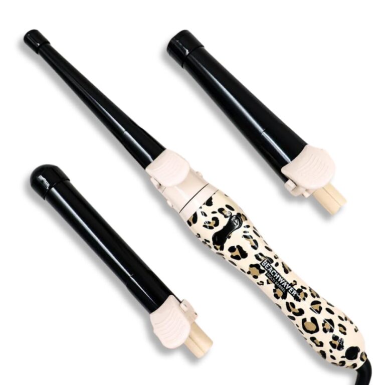 The Beachwaver Co. Multi Barrel Beachwaver - Classic Catwalk | Professional Ceramic Rotating Curling Iron w/ 3 Attachments | Adjustable Heat, Ergonomic Handle, Travel-Friendly | B-Series (BWIB3N1C)