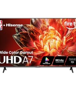 Hisense 50" Class A7 Series 4K UHD Smart Fire TV (50A7NF) - Wide Color Gamut, HDR10+, Dolby Vision, Dolby Atmos, AI Sports Mode, Game Mode, ALLM, Alexa Built in with Voice Remote, Streaming TV, Black
