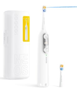 Soocas NEOS II - Sonic Electric Toothbrush and Water Flosser, Cordless Oral Irrigator, Electric Toothbrush for Adults, Portable Water Flosser, Superior Plaque Removal, Pearl White