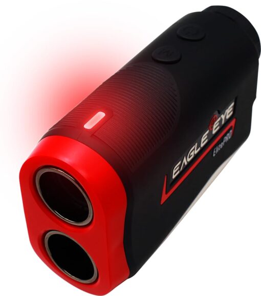 My Golfing Store Eagle Eye Elite Pro Golf Rangefinder with Slope | Precision Laser Range Finder for Golfing | Magnetic Holder | Pro Distance Measuring Device | Rechargeable | Yardage | Red/Black - Image 2