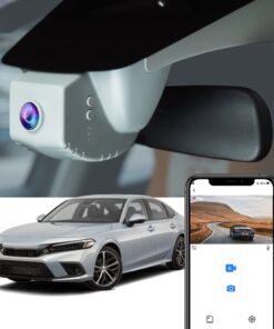 Fitcamx 4K Dash Cam Suitable for Honda Civic 2022 2023 2024 2025 Type R Sport LX EX Touring, OEM Factory Look, UHD 2160P Video, Loop Recording, WiFi & APP, G-Sensor, Easy to Install, 64GB Card