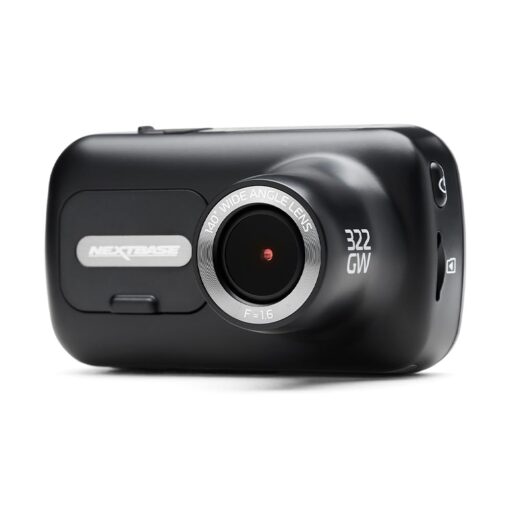 Nextbase 322GW Dash Cam Mini with APP- Full 1080p/60fps HD Recording in Car Camera- 6 Lane Wide Front View- Wi-fi GPS Bluetooth- Parking Mode- Night Vision- Loop Records- Polarizing Filter Compatible