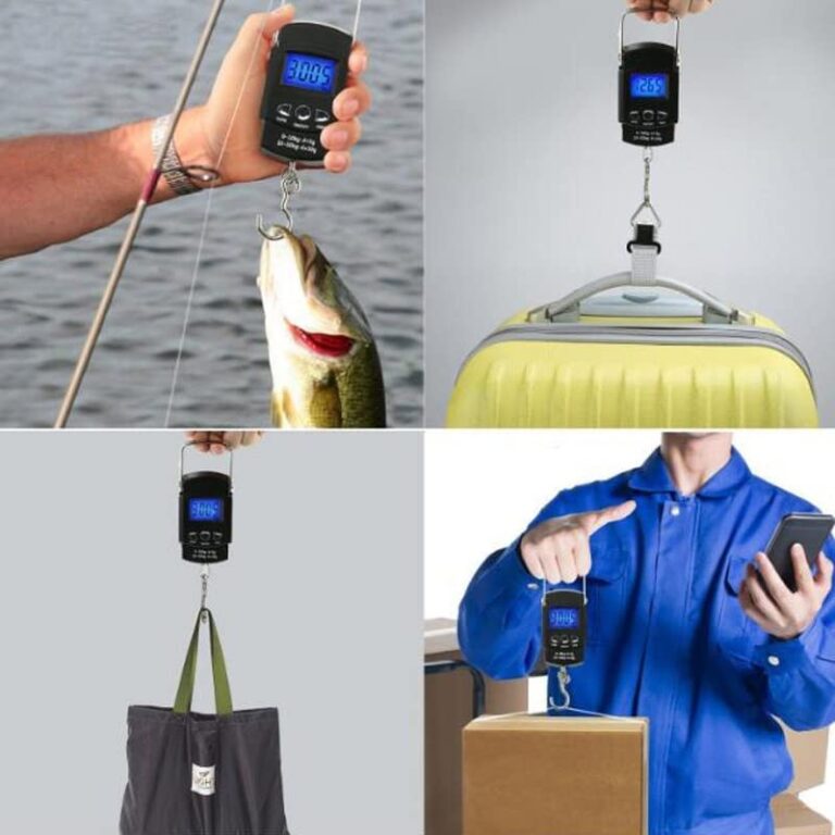 HTLPAVBWF Utility Luggage Scale Electronic Balance Scales with Ruler Precision Hand Scales Mini Pocket Digital Travel Suitcase Luggage Fish Scale Weighing Weighing - Image 5