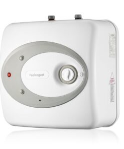 Feelrogast Electric Mini Tank Water Heater-4 Gallon Under Sink Instant Hot Water for RV, Camper, Kitchen, Food Truck, 120V 1500W, Wall or Floor Mounted