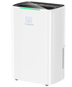 52-Pint Energy Star Dehumidifier for Basement, PLUSCENT 5000 Sq.Ft Coverage with Drain Hose, Ultra-Quiet 4 Modes, Smart Humidity Sensor & 24H Timer for Home/Bedroom/Large Rooms