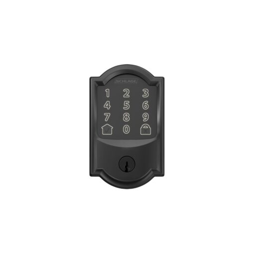 SCHLAGE BE489WB CAM 622 Encode Deadbolt Smart Lock | WiFi Touchscreen Keypad, Matte Black - Image 4