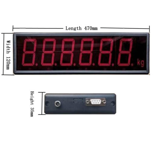 YZC-320C 3-inch Large Screen Display kit Loadometer Floor Scales Electronic Load Cells Platform Weighbridge (5Ton, 3-inch Screen Display+Wireless Connection) - Image 9