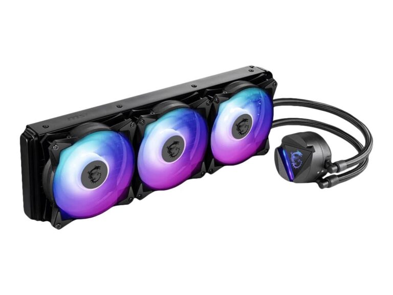 MSI MAG CORELIQUID 360R V2 AIO CPU Liquid Cooler - Rotatable ARGB Blockhead, Integrated Radiator Pump, Split-Flow Water Cooling, Evaporation-Proof Tubing, Easy to Install - AMD & Intel Compatible - Image 4