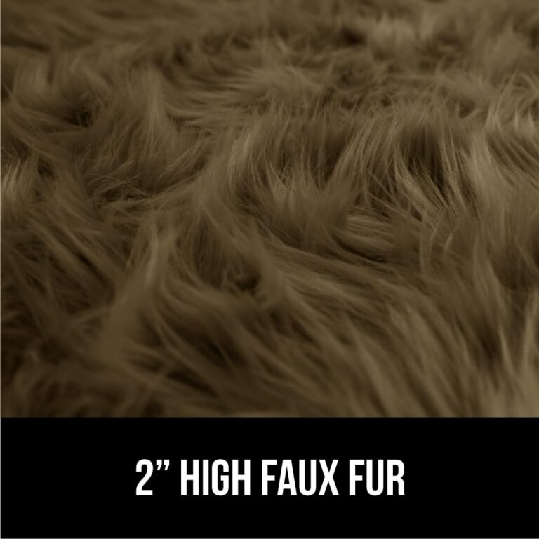 Gorilla Grip Fluffy Faux Fur Rug, Machine Washable Soft Furry Area Rugs, Rubber Backing, Plush Floor Carpets for Baby Nursery, Bedroom, Living Room Shag Carpet, Luxury Home Decor, 6x9, Brown - Image 4
