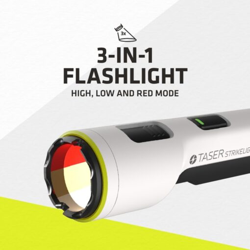 TASER StrikeLight 2 Rechargeable Self-Defense Flashlight | Perfect for Running, Jogging, Pet Walking | Portable, Lightweight, Survival, Outdoors (White) - Image 8