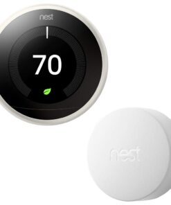 Nest Learning Thermostat (3rd Generation) with Nest Temperature Sensor (T5000SF) (White)