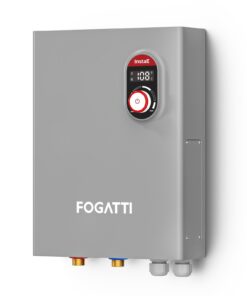 FOGATTI Tankless Water Heater Electric, Up to 4.4 GPM, 18kW 240V Instant Endless Water Heater, 2-3 Point of Use Hot Water for The Whole House Shower, ETL Certified