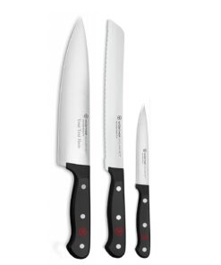Wusthof Gourmet - 3 Pc. Starter Knife Set- Custom Engraved, Personalized