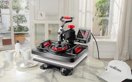 AKEYDIY 8 in 1 Heat Press Machine Professional Sublimation Machine 12" X 15" Swing Away Shirt Printing Heat Transfer Digital Industrial-Quality Heat Press Machine for T Shirts Mug Hat Plate - Image 3