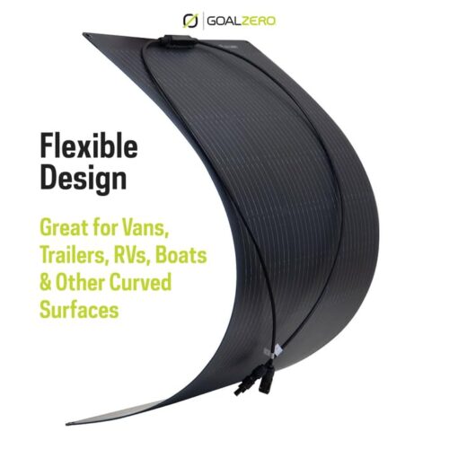 Goal Zero Flex 100i, 100 W Flexible Solar Panel, Bendable and Lightweight Monocrystalline Panel for Off-Grid Solar Charging, Mount on Vans, RVs, Overlanding Vehicles, and More, IP67 Waterproof Rating - Image 9