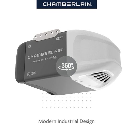 CHAMBERLAIN B2215T Garage Door Opener with Battery Backup, Black - Image 2