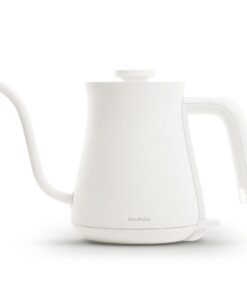 BALMUDA The Kettle | Electric Gooseneck Kettle | Lightweight | Stainless Steel | 0.6L (20fl oz) Capacity | Neon Light Indicator | Perfect for Tea and Coffee | US Version | White