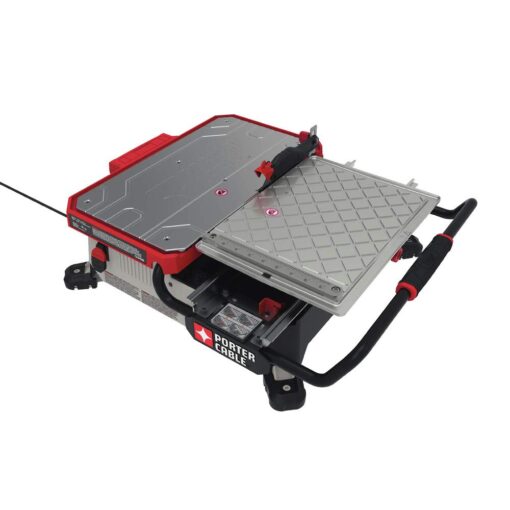 PORTER-CABLE Tile Saw, Wet Saw with 7-inch Cutting Capacity and On-Board Cutting Guide (PCE980) - Image 8