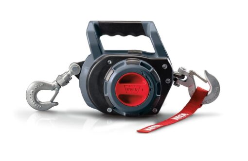 WARN 101575 Handheld Portable Drill Winch with 40 Foot Synthetic Rope: 750 lb Pulling Capacity , Gray - Image 6
