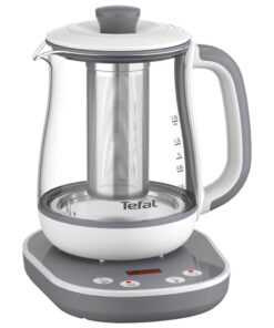 Tefal Tastea Tea Maker, 8 Temperature Settings, 1.5L Capacity, Removable Stainless Steel Tea Basket, Keep Warm, Durable Glass Body, 360° Freestanding Base BJ551B10