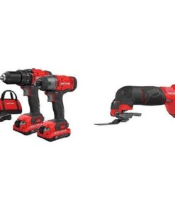 CRAFTSMAN Cordless Drill Combo Kit, 2 Tool & Oscillating Tool (CMCK200C2 & CMCE500B)
