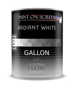 Paint on Screen Projection Screen Paint (Radiant Whte - Gallon)
