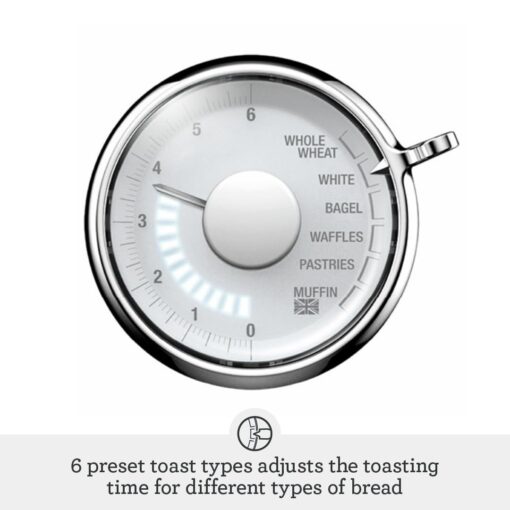 Breville Luxe Toaster 2 Slice BTA735DBL, Damson Blue - Image 4