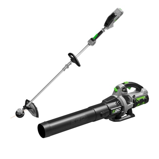 EGO POWER+ Combo, Cordless Trimmer and Blower, 15" Trimmer for Weeds and Grass with Rapid Reload and Cordless Electric 530 CFM Blower, Includes 56V 2.5Ah Battery and Charger - ST1502LB
