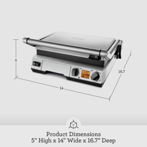 Breville BGR820XL Smart Grill, Brushed Stainless Steel - Image 2