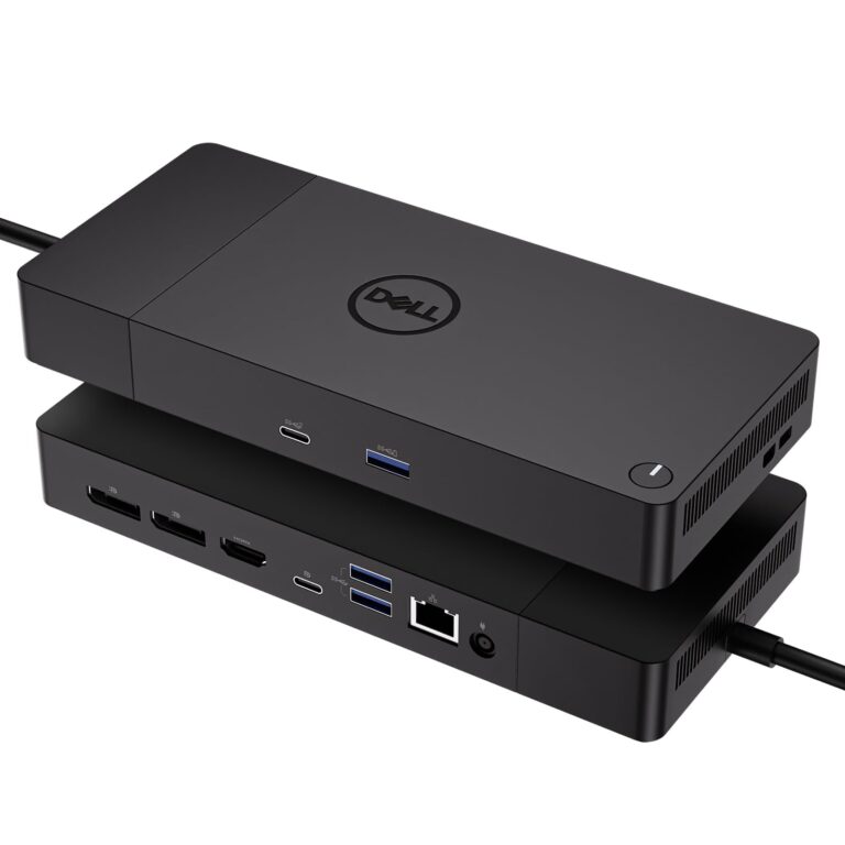 Dell WD19S 180W Docking Station, USB-C, 3 External Display, HDMI, Dual DP, Power Charge up to 130W + ITSPWR Bundle with HDMI 4K Cable + DP Cable+ Cleaning Cloth