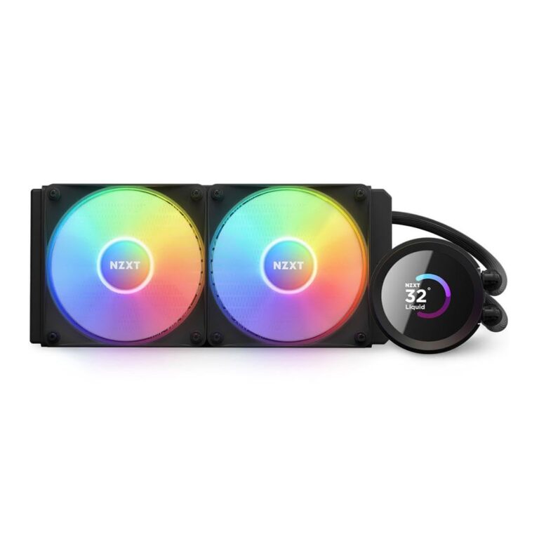 NZXT Kraken 240 RGB - RL-KR240-B1-240mm AIO CPU Liquid Cooler - Customizable 1.54" Square LCD Display for Images, Performance Metrics and More - 2 x F120 RGB Core Fans - Black - Image 9