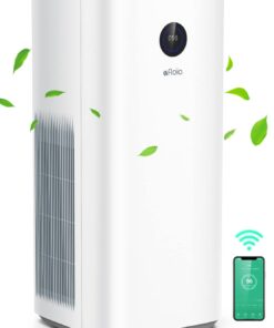Afloia Smart Air Purifiers for Home Large Room Up to 3576 sq. Ft, Auto Air Filter WiFi Alexa Remote Control, Quiet Air Cleaner with PM2.5 Monitor for 99.99% Allergies, Smoke, Dust, Pollen